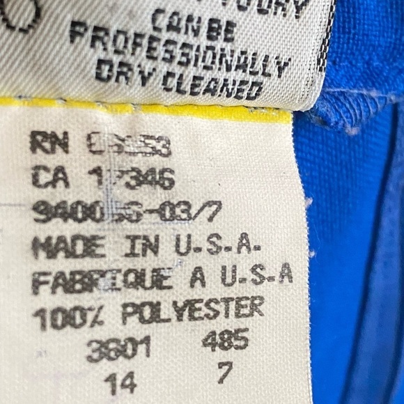 Vintage HEAD Solid ROYAL BLUE pleated mini skirt Medium BALLETCORE Barbicore - Picture 16 of 16